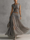 Elena Lace | Maxi Skirt Set