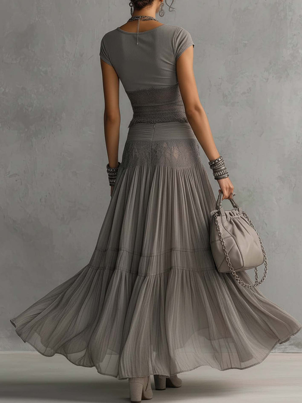 Elena Lace | Maxi Skirt Set