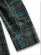 Lydia | Plaid Lapel Single-Breasted Shirt Maxi Dress