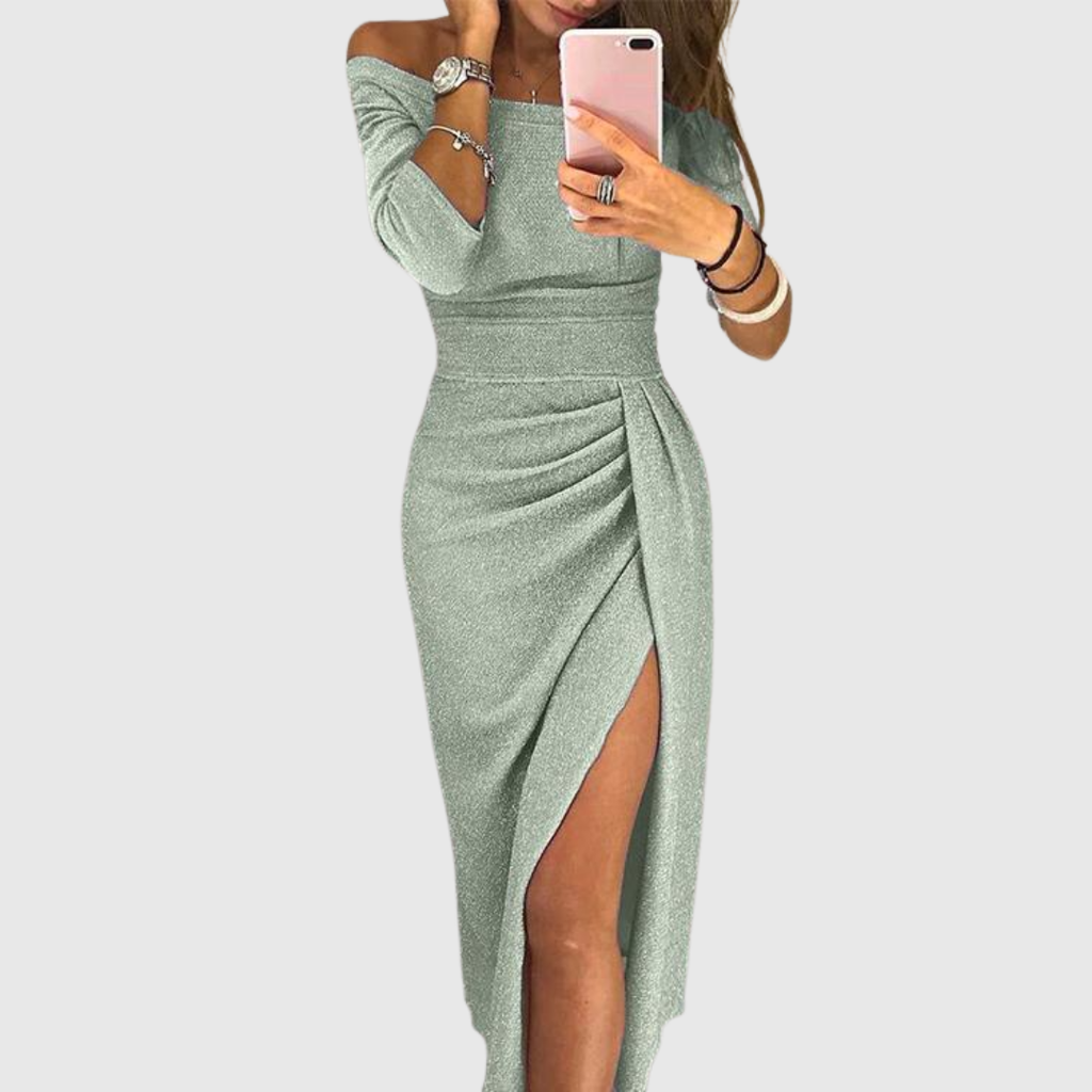 Stella™ | Halter Neck Maxi Dress