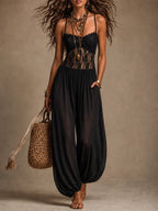 Tanger™ | Lace Evening Jumpsuit