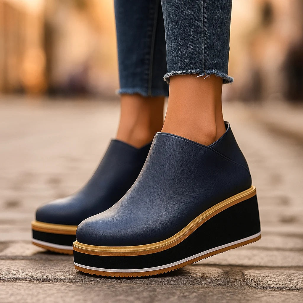 Coralie™ | Comfort Wedge Ankle Boots
