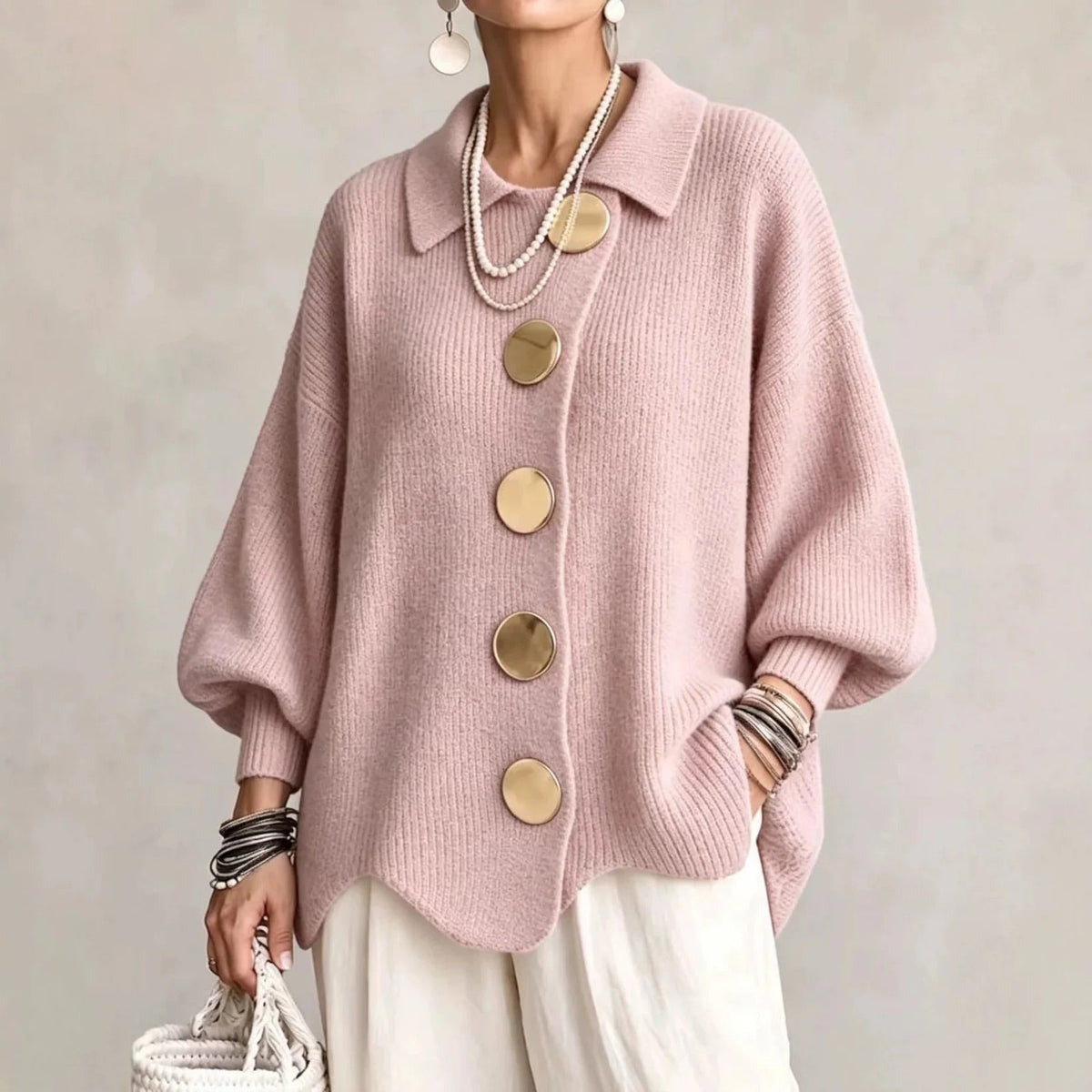 Karina™ | Oversized Collared Cardigan