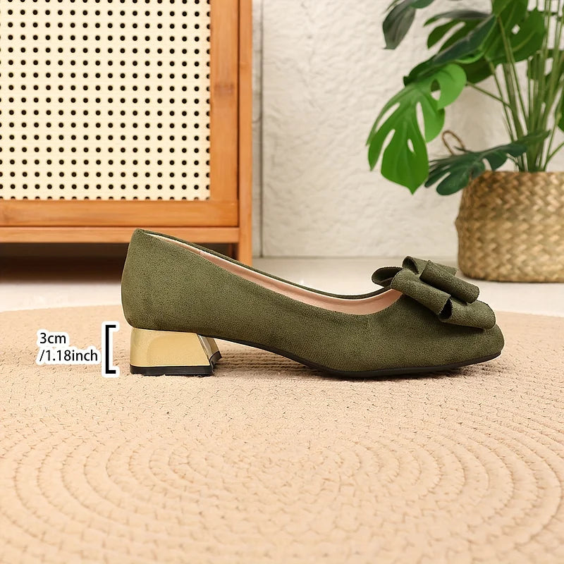 Eloria Bow Block Heel Pumps