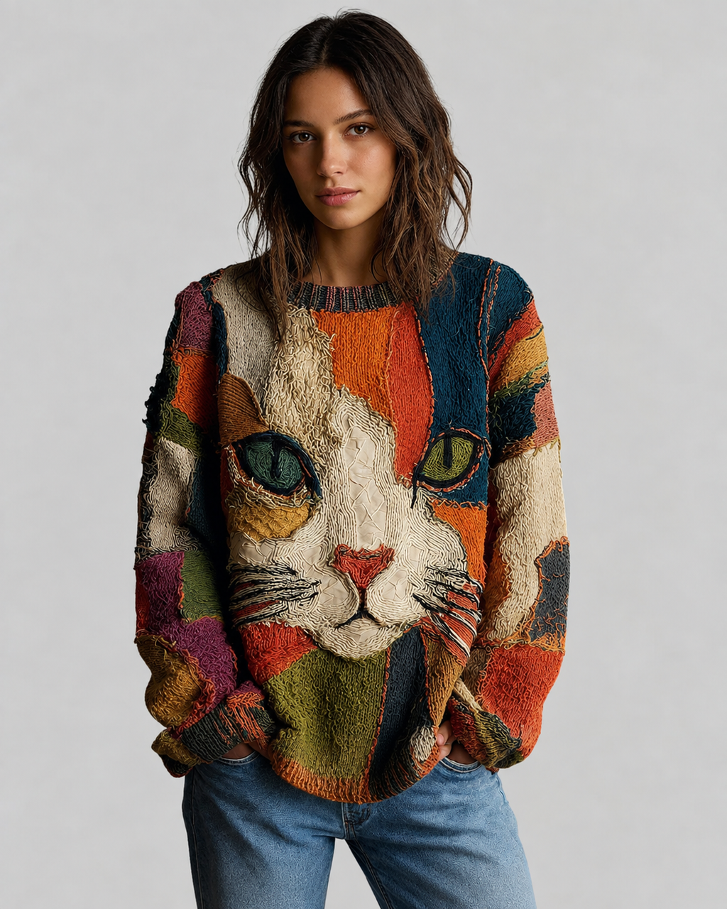 Zaira | Artistic Cat Statement Top