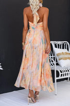 Halter™ - Maxi Dress with Print