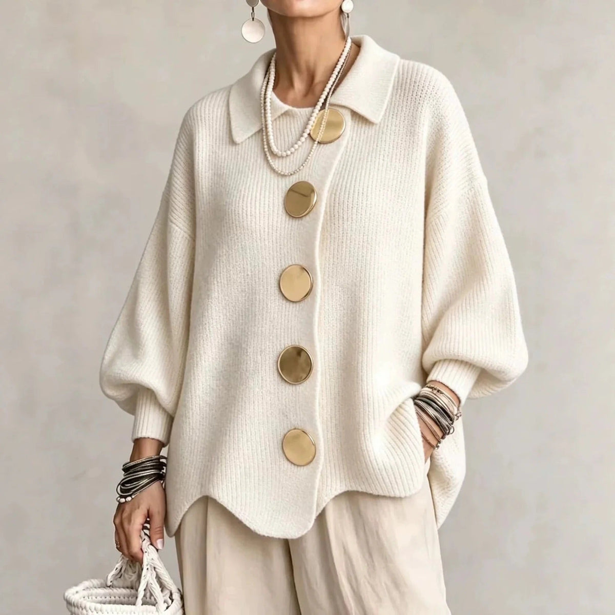 Karina™ | Oversized Collared Cardigan