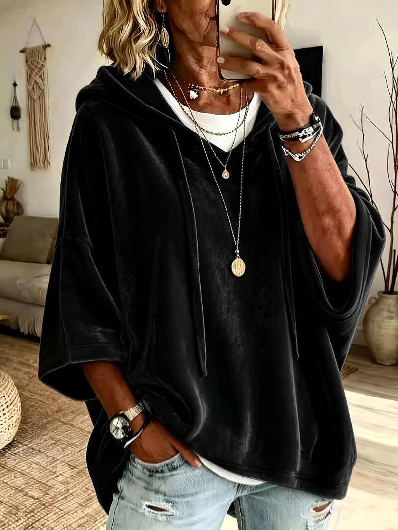 Noemi™ | Luxe Velour Oversized Hoodie