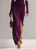 Rhianna™ Elegant Maxi Dress + Sleeve