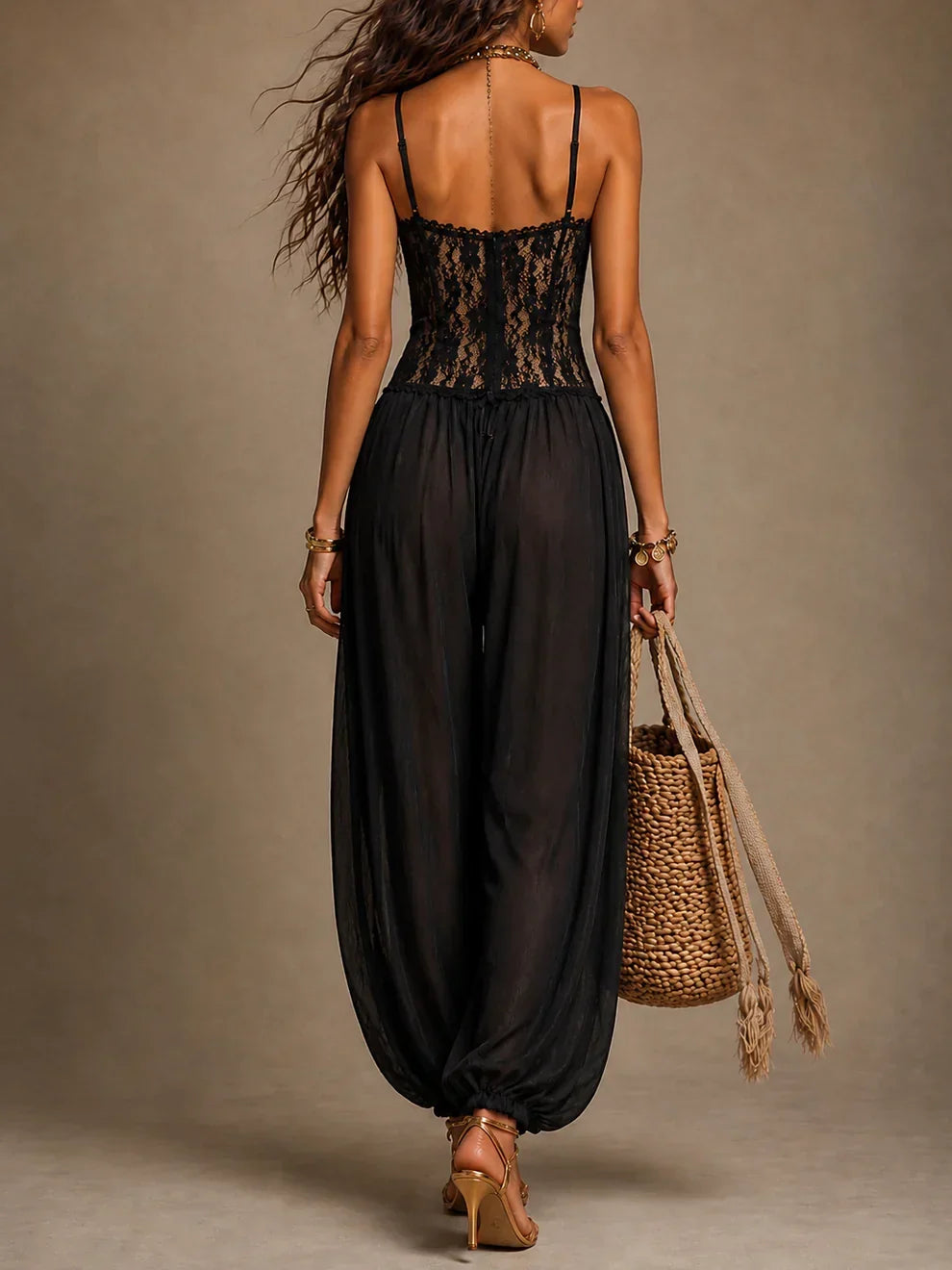 Tanger™ | Lace Evening Jumpsuit