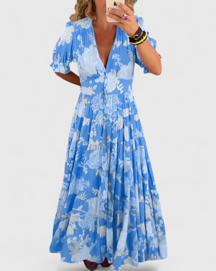 Minelda | Elegant V-neck Dress
