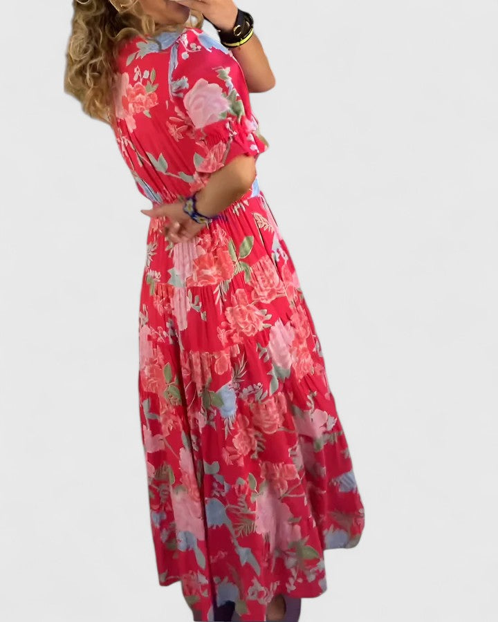 Minelda | Elegant V-neck Dress