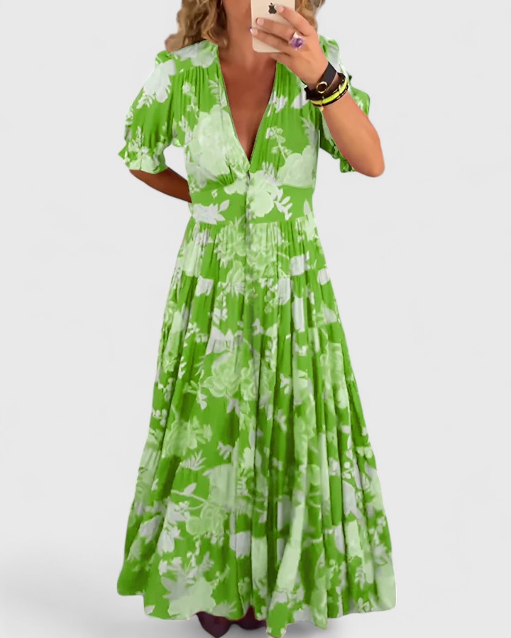 Minelda | Elegant V-neck Dress