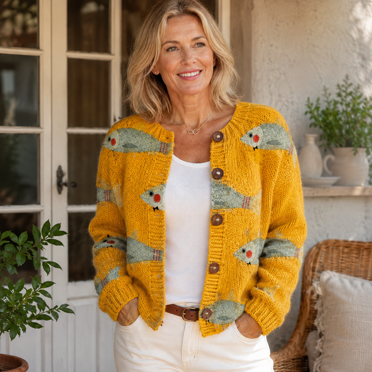 Anouk™ | Vintage Knit Cardigan Sweater