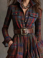 Jacqueline - Classic Button-Up Shirt Dress