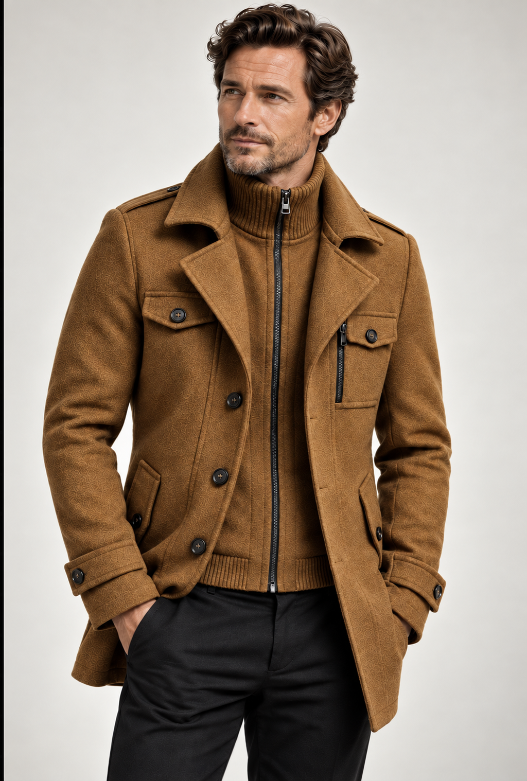 Marcus™ | Tailored Wool-Blend Overcoat
