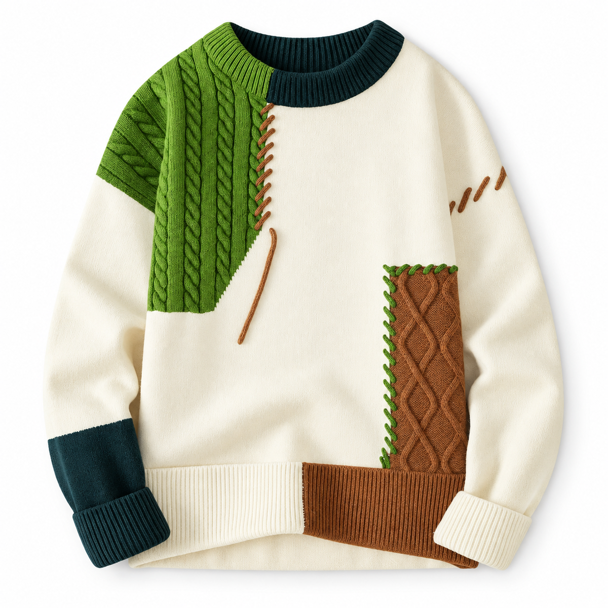 Arty™ | Patchwork Knit Sweater