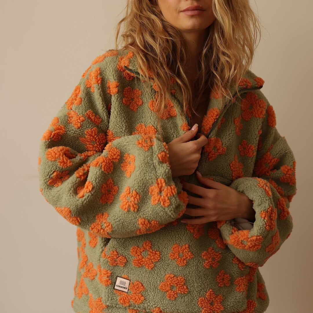 Daisy™ | Floral Fleece Pullover