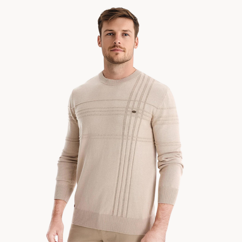 Fabrizio™ | Textured Check Knit Sweater