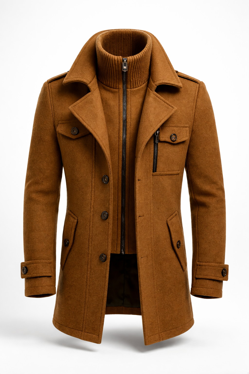 Marcus™ | Tailored Wool-Blend Overcoat