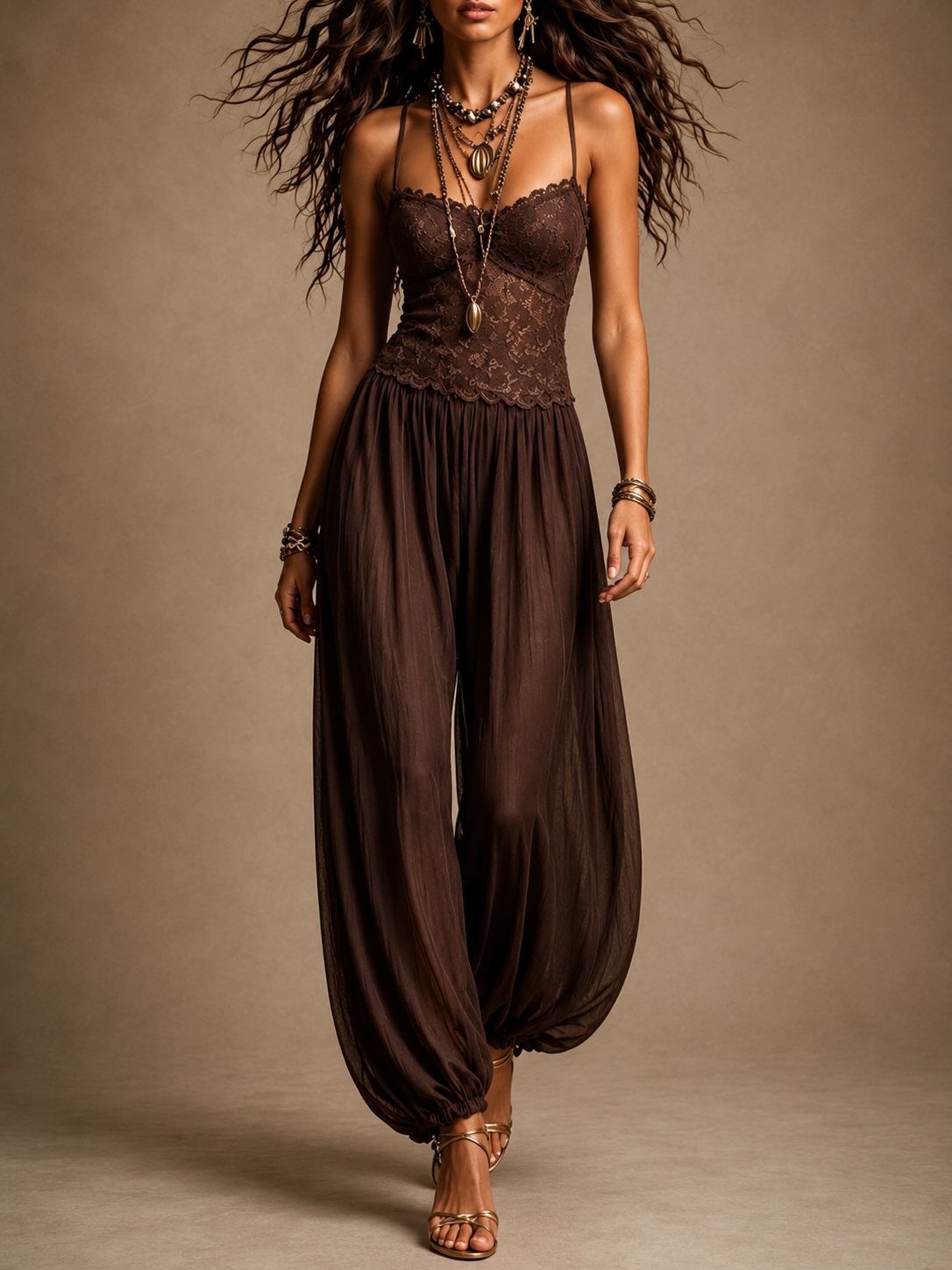 Tanger™ | Lace Evening Jumpsuit