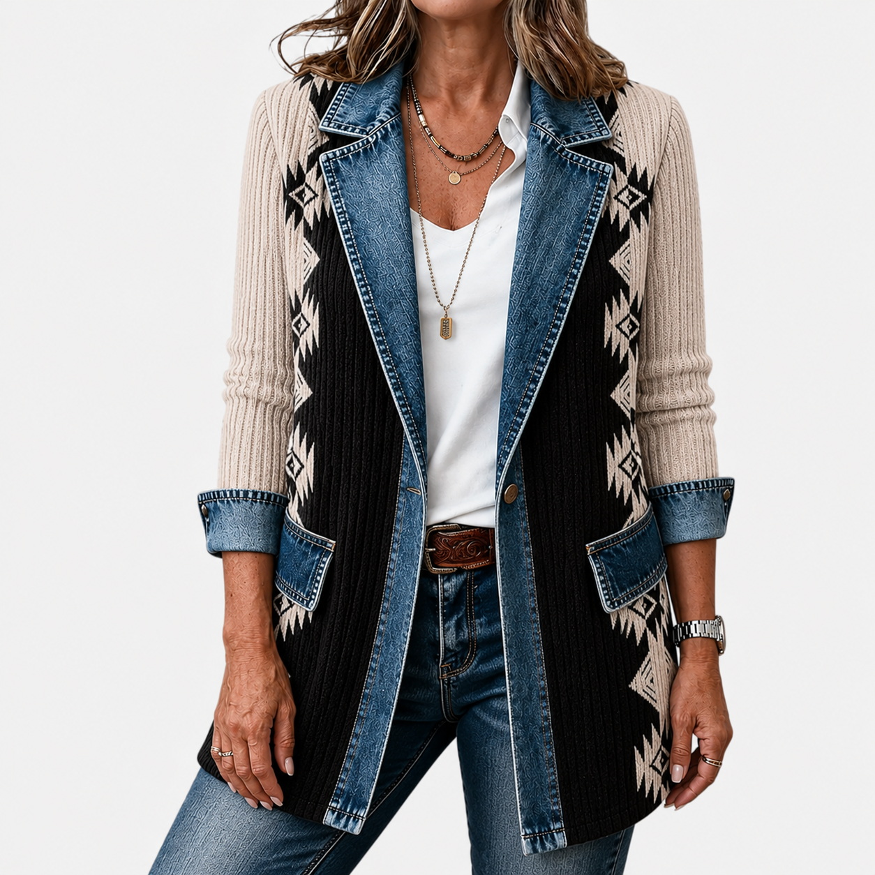 Margaret | Mixed Jacket