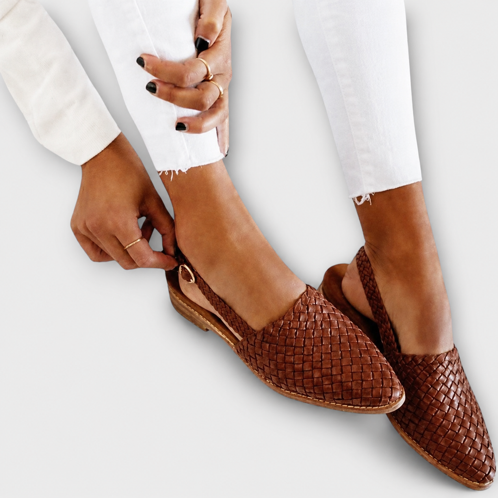 Simone™ | Woven Slingback Flats