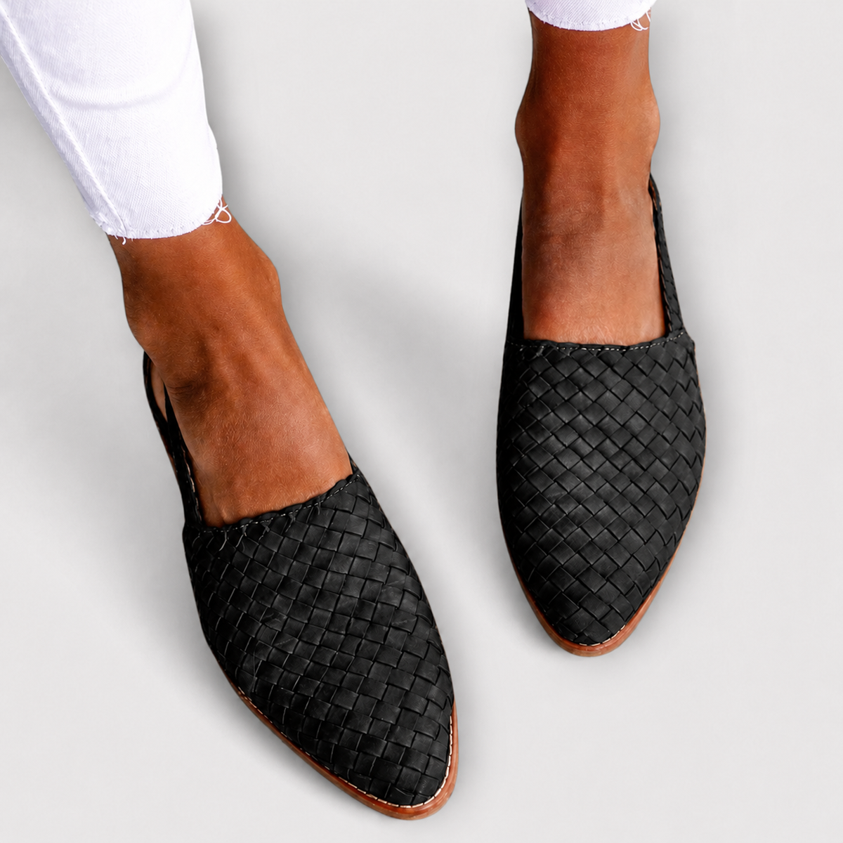 Simone™ | Woven Slingback Flats