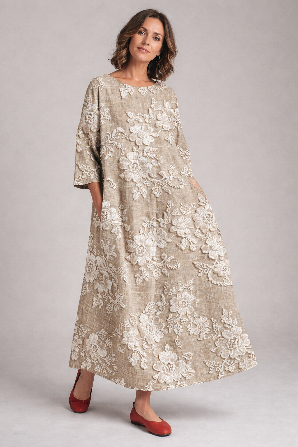 Avery - Elegant Printed Maxi Dress