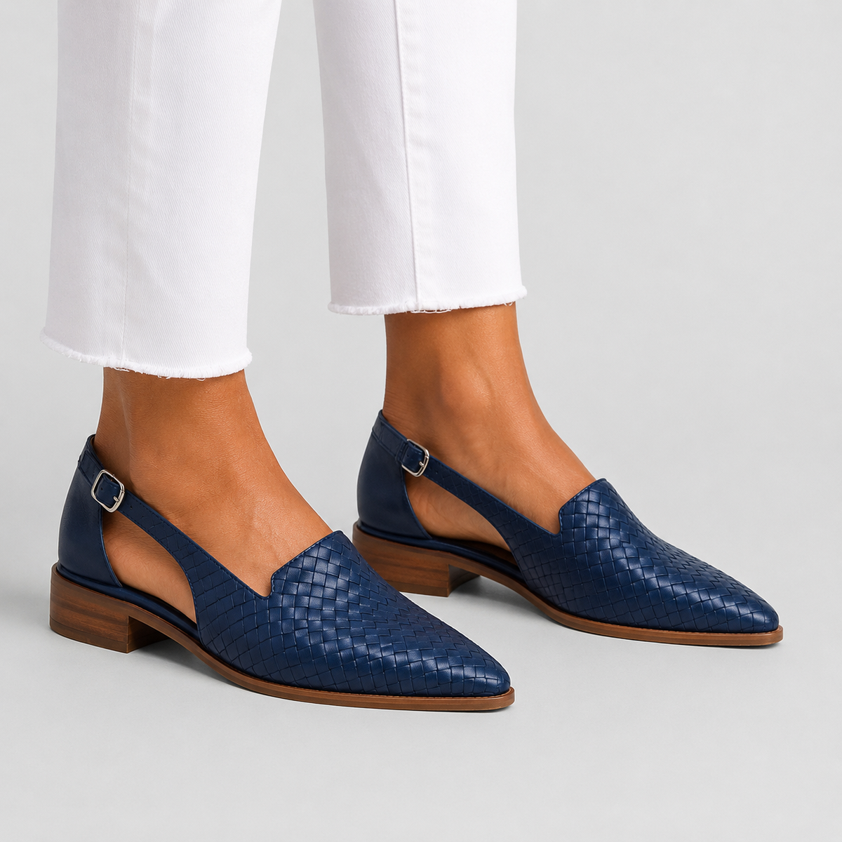 Simone™ | Woven Slingback Flats