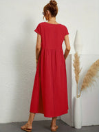 Gabrielle™ — Flowing Midi Dress Timeless Elegance