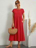 Gabrielle™ — Flowing Midi Dress Timeless Elegance