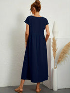 Gabrielle™ — Flowing Midi Dress Timeless Elegance