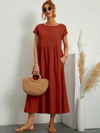 Gabrielle™ — Flowing Midi Dress Timeless Elegance