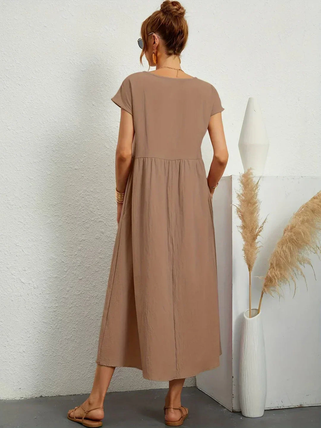 Gabrielle™ — Flowing Midi Dress Timeless Elegance