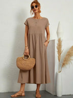 Gabrielle™ — Flowing Midi Dress Timeless Elegance