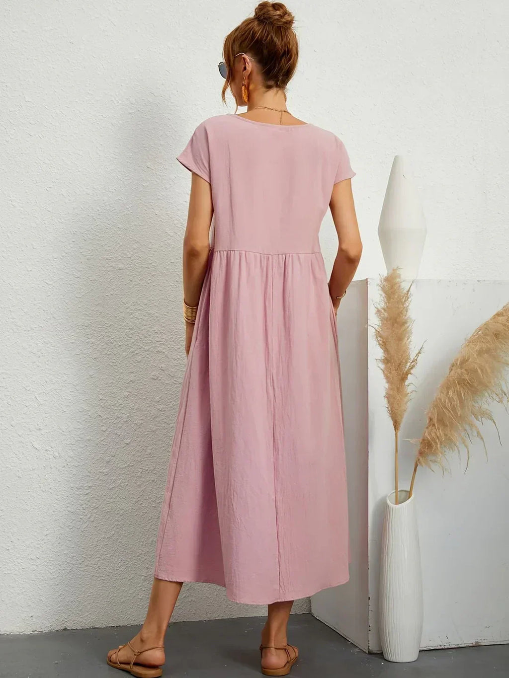 Gabrielle™ — Flowing Midi Dress Timeless Elegance
