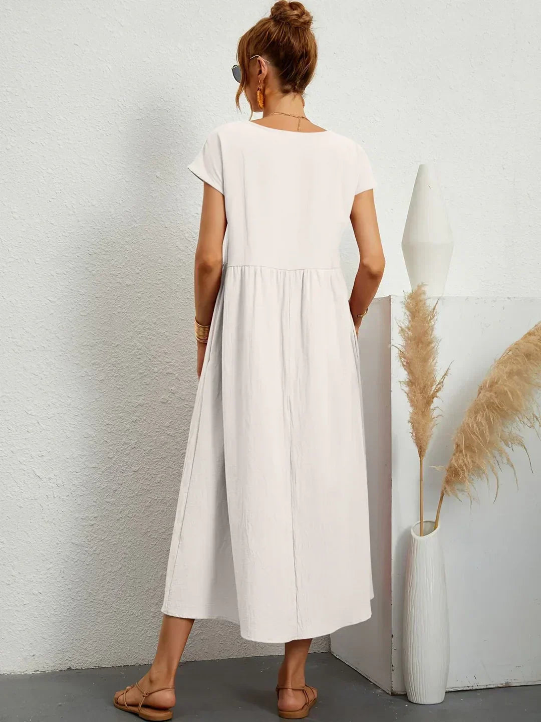 Gabrielle™ — Flowing Midi Dress Timeless Elegance