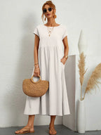 Gabrielle™ — Flowing Midi Dress Timeless Elegance