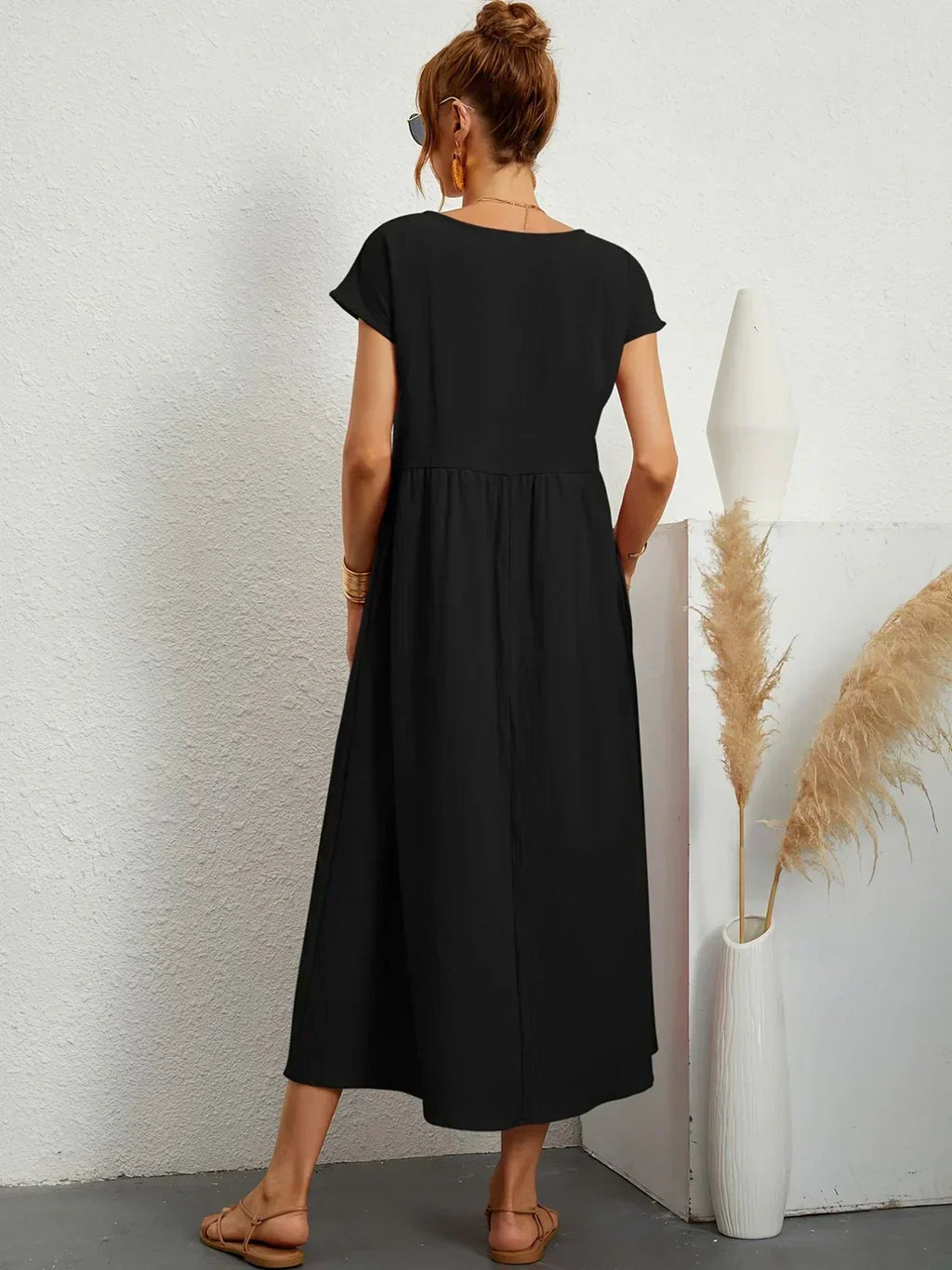 Gabrielle™ — Flowing Midi Dress Timeless Elegance