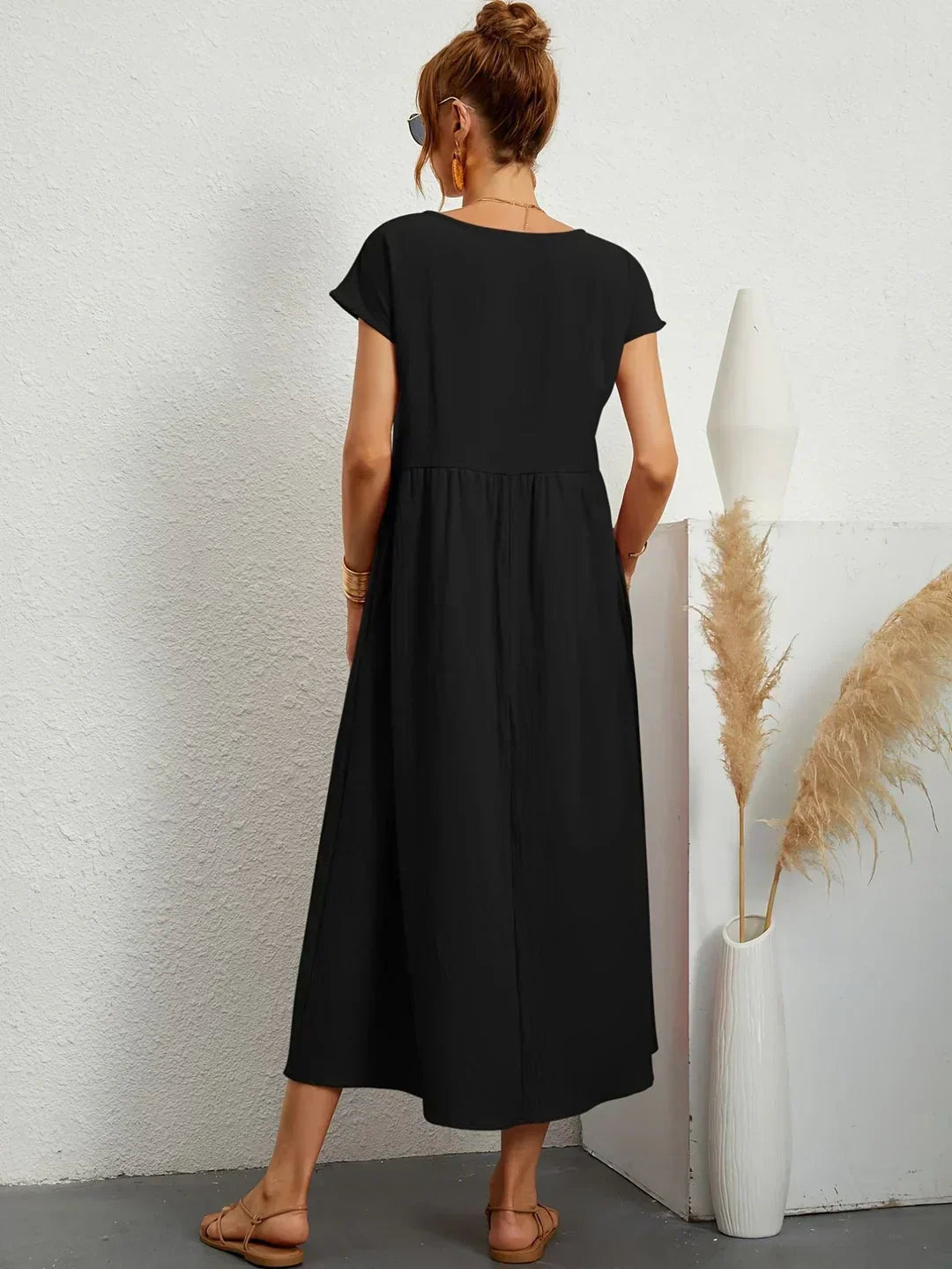 Gabrielle™ — Flowing Midi Dress Timeless Elegance