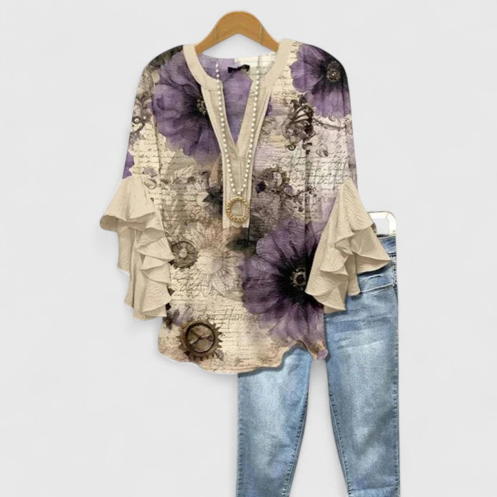 Isabella™ | Ruffle Sleeve Blouse