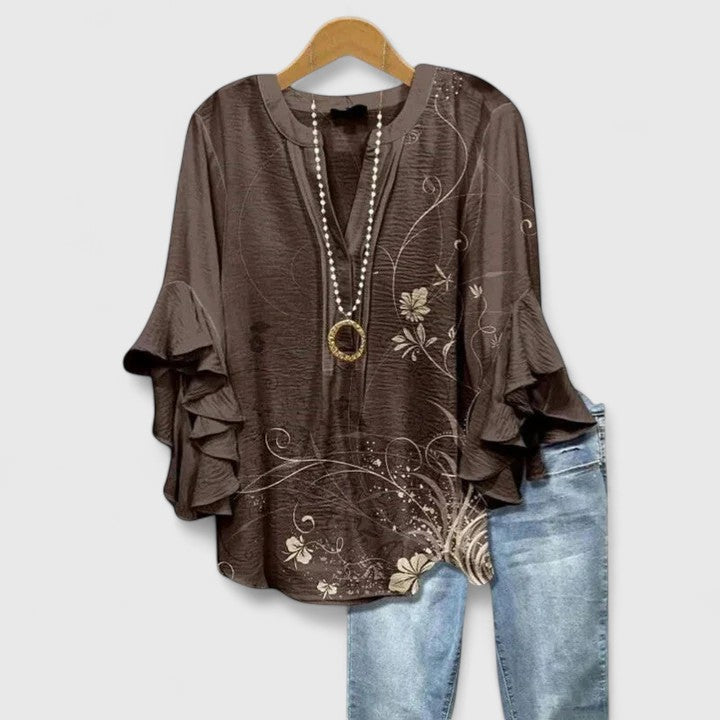 Isabella™ | Ruffle Sleeve Blouse