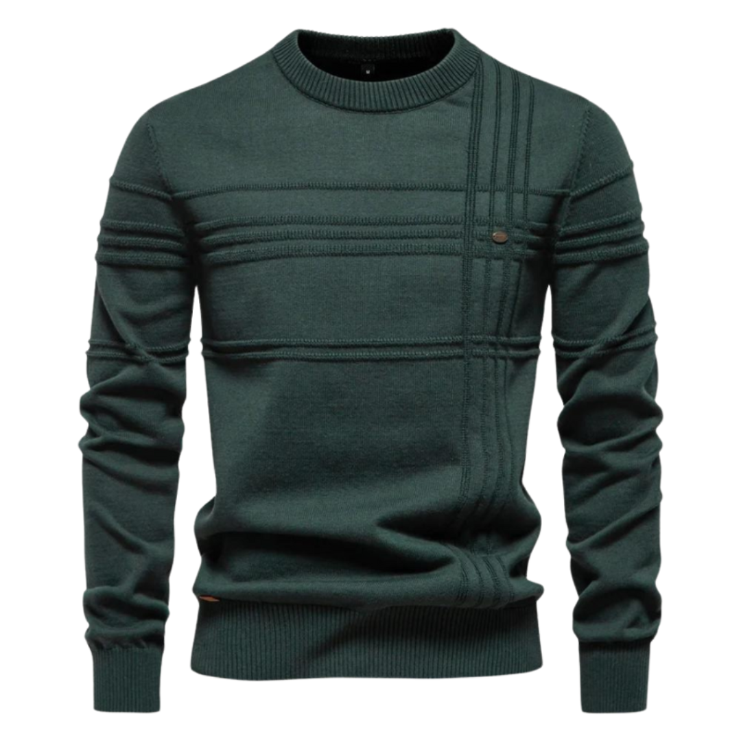 Fabrizio™ | Textured Check Knit Sweater