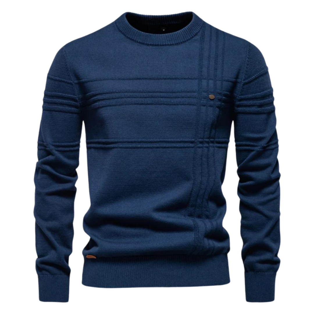 Fabrizio™ | Textured Check Knit Sweater