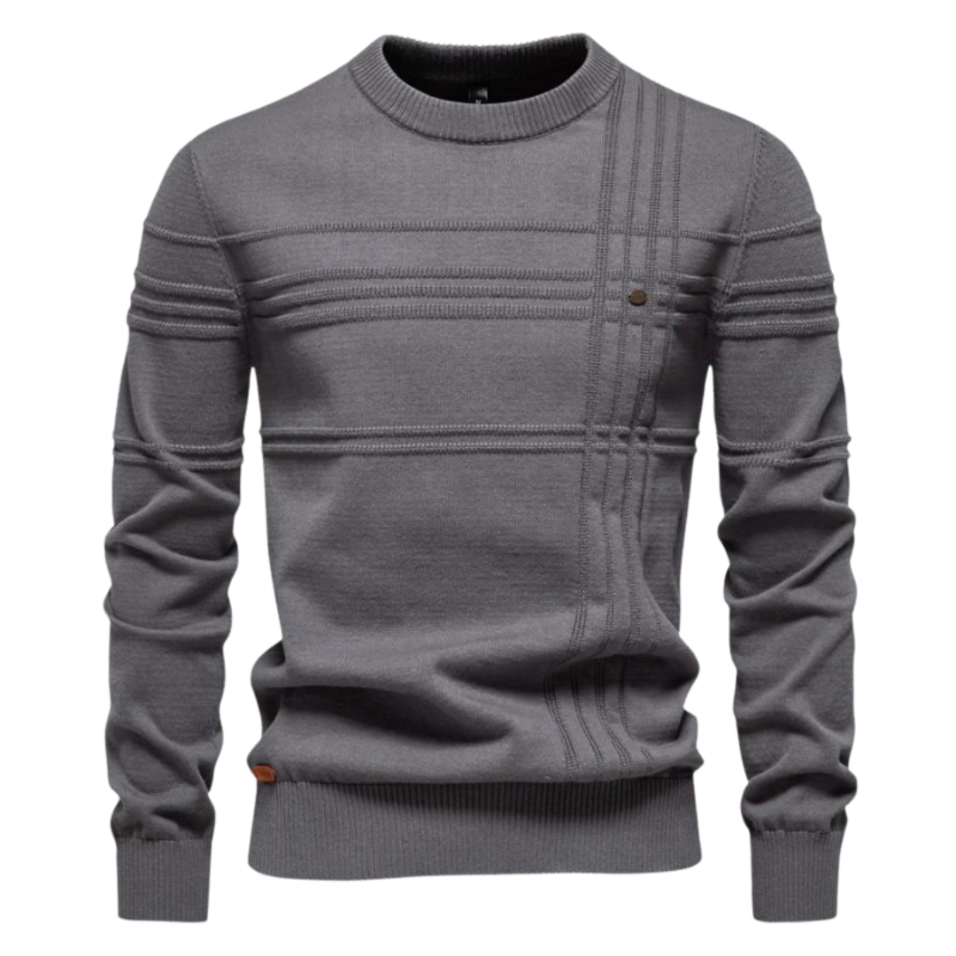 Fabrizio™ | Textured Check Knit Sweater