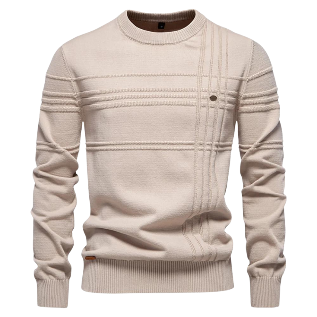 Fabrizio™ | Textured Check Knit Sweater