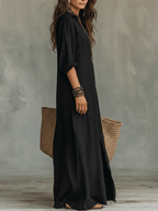 Soline | Button Maxi Dress