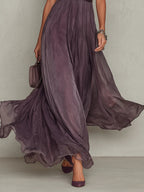 Ashley | Vintage Chiffon Maxi Dress