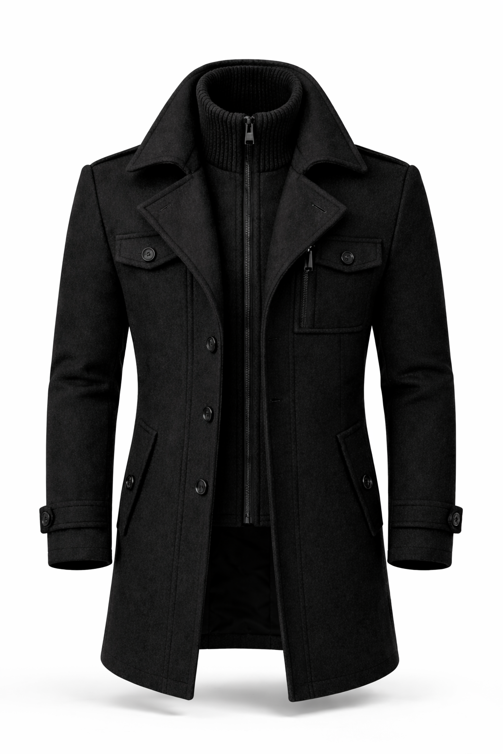 Marcus™ | Tailored Wool-Blend Overcoat